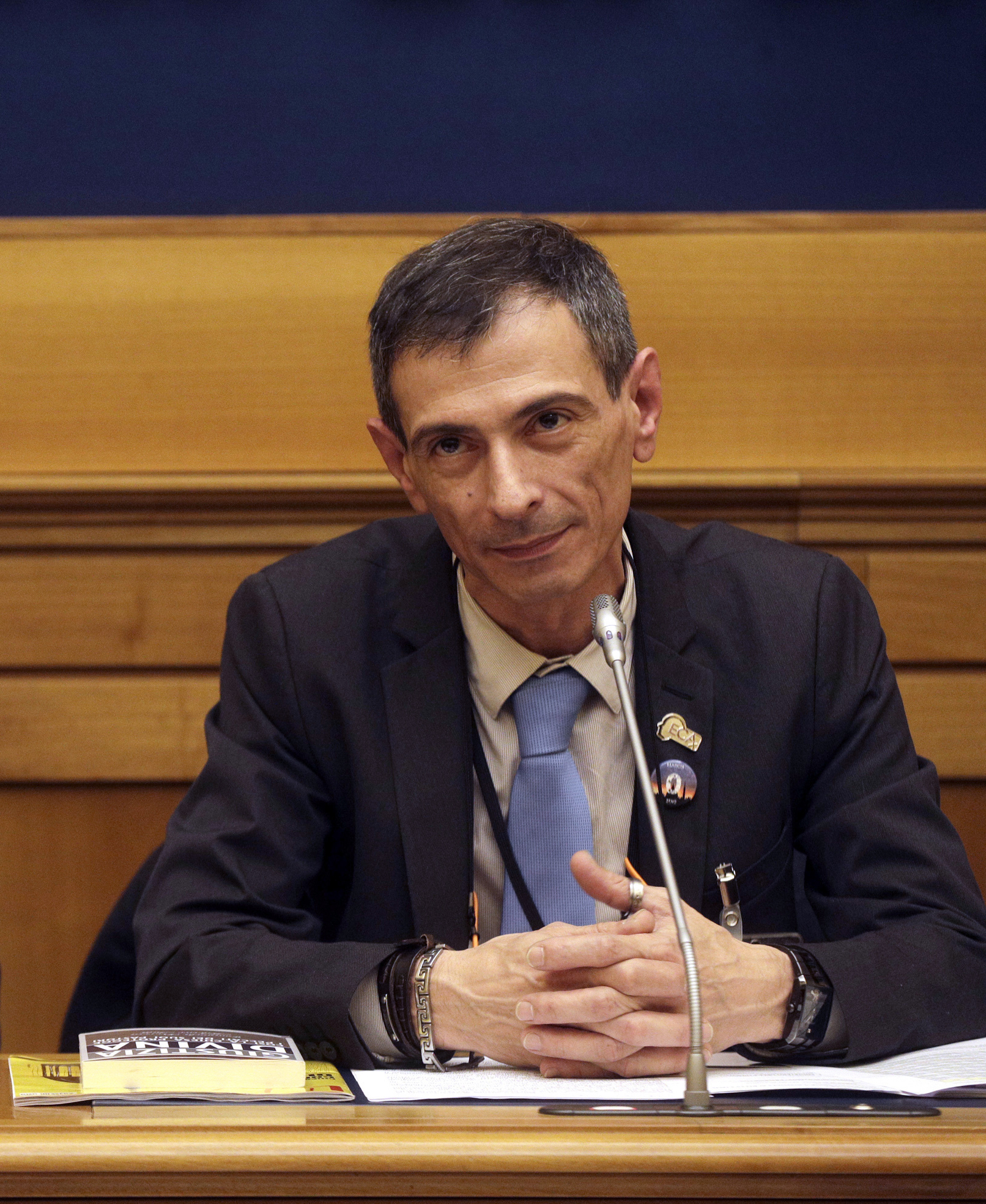 Survivor of sex abuse Francesco Zanardi meets the media during a press conference in Rome, on Feb. 21, 2019. (AP Photo/Gregorio Borgia, File) Survivor of sex abuse Francesco Zanardi meets the media during a press conference in Rome, on Feb. 21, 2019. (AP Photo/Gregorio Borgia, File)