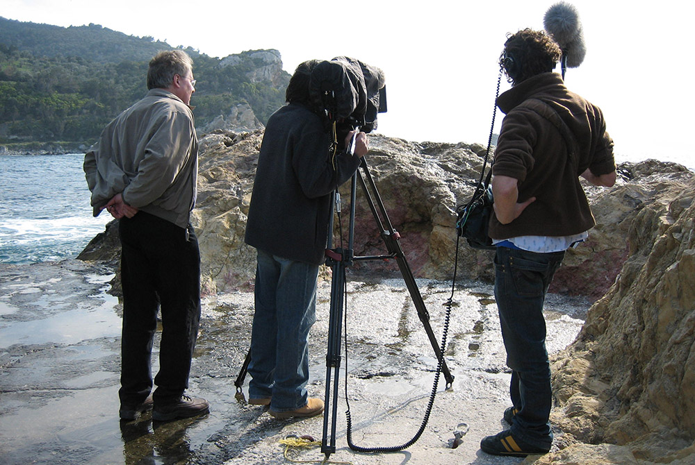 Filming of "Journey of the Universe" took place across the island of Samos in Greece and was led by director David Kennard. (Courtesy of Journey of the Universe) Filming of "Journey of the Universe" took place across the island of Samos in Greece and was led by director David Kennard. (Courtesy of Journey of the Universe)