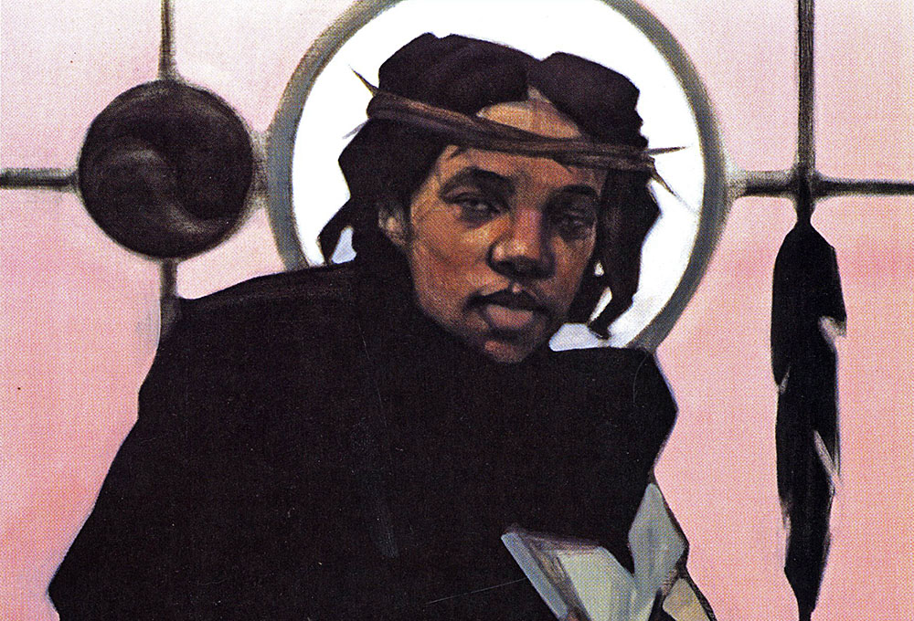 Detail from "Jesus of the People" by Janet McKenzie, winner of National Catholic Reporter's Jesus 2000 art contest in 1999 Detail from "Jesus of the People" by Janet McKenzie, winner of National Catholic Reporter's Jesus 2000 art contest in 1999