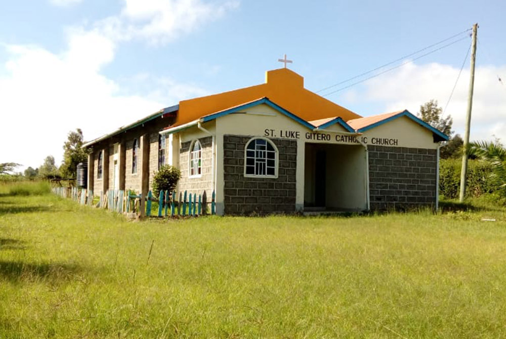 St. Luke Gitero Catholic Church, in Naro Moru, Kenya, is one of home parishes of farmers who have connected with fellow Catholics at Immaculate Conception Catholic Church, in Hampton, Virginia, as part of the TIST tree planting program. (The TIST Program)