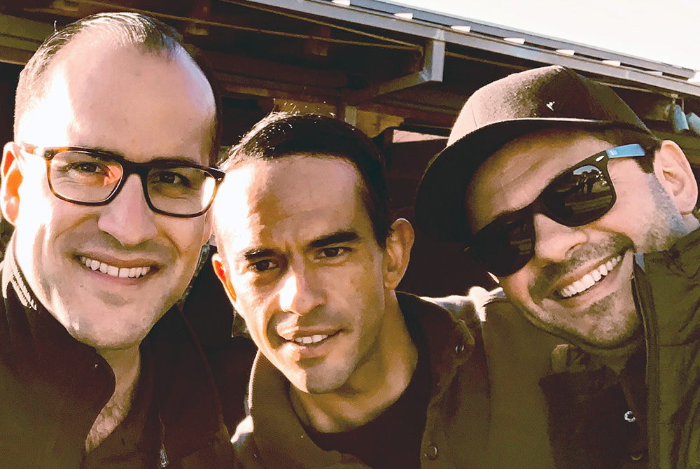 From left: executive producer Robert L. Hymers III, actor Guillermo Iván and director and co-writer Pedro Brenner appear in a production still from the film. (Courtesy of Vision Films, Inc.) From left: executive producer Robert L. Hymers III, actor Guillermo Iván and director and co-writer Pedro Brenner appear in a production still from the film. (Courtesy of Vision Films, Inc.)