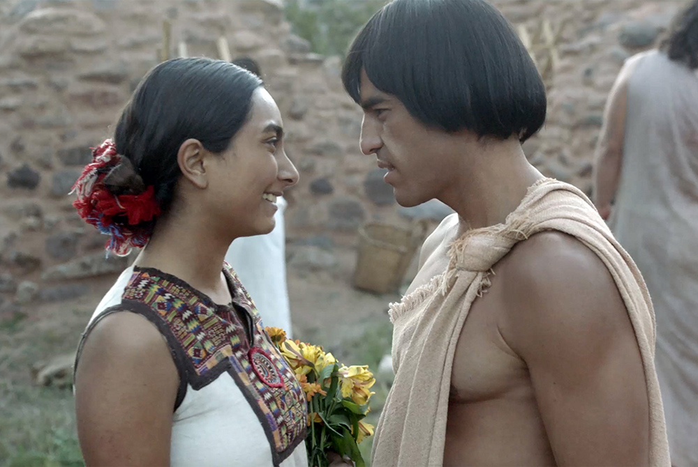 Huitzil Sol as Maria and Guillermo Iván as Juan Diego, in a still from the film "Lady of Guadalupe" (Courtesy of Vision Films, Inc.)