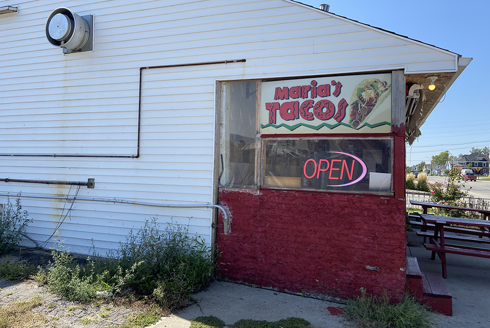 Maria's Tacos, the restaurant run by Balvina Gómez in Marshalltown, Iowa (Courtesy of Balvina Gómez)