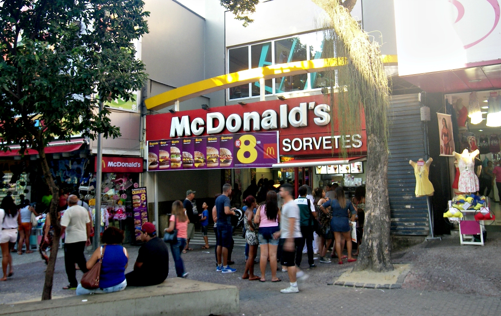 A McDonald's restaurant in Rio de Janeiro (Wikimedia Commons/Guilherme B. Alves) A McDonald's restaurant in Rio de Janeiro (Wikimedia Commons/Guilherme B. Alves)