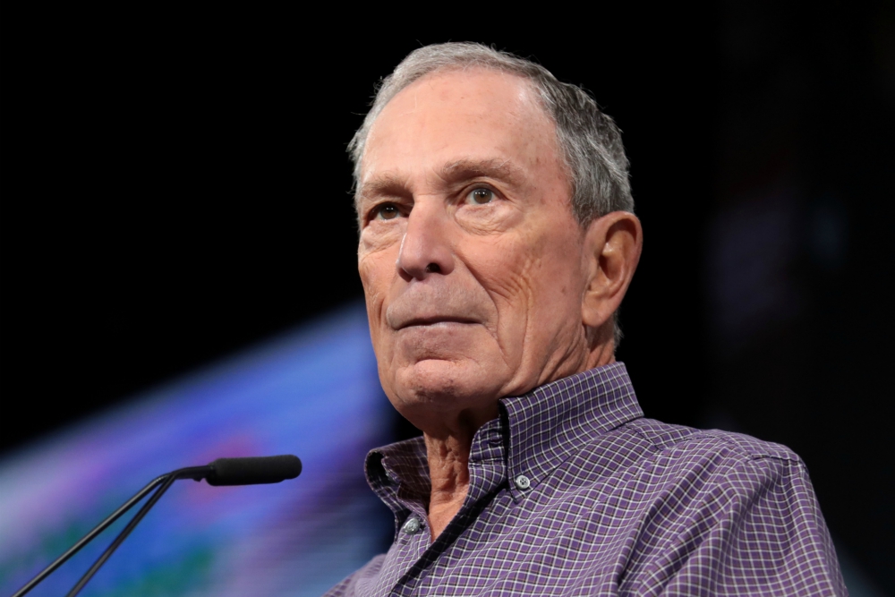 Former Mayor Michael Bloomberg speaks at the Presidential Gun Sense Forum in August 2019 at the Iowa Events Center in Des Moines. (Wikimedia Commons/Gage Skidmore) Former Mayor Michael Bloomberg speaks at the Presidential Gun Sense Forum in August 2019 at the Iowa Events Center in Des Moines. (Wikimedia Commons/Gage Skidmore)
