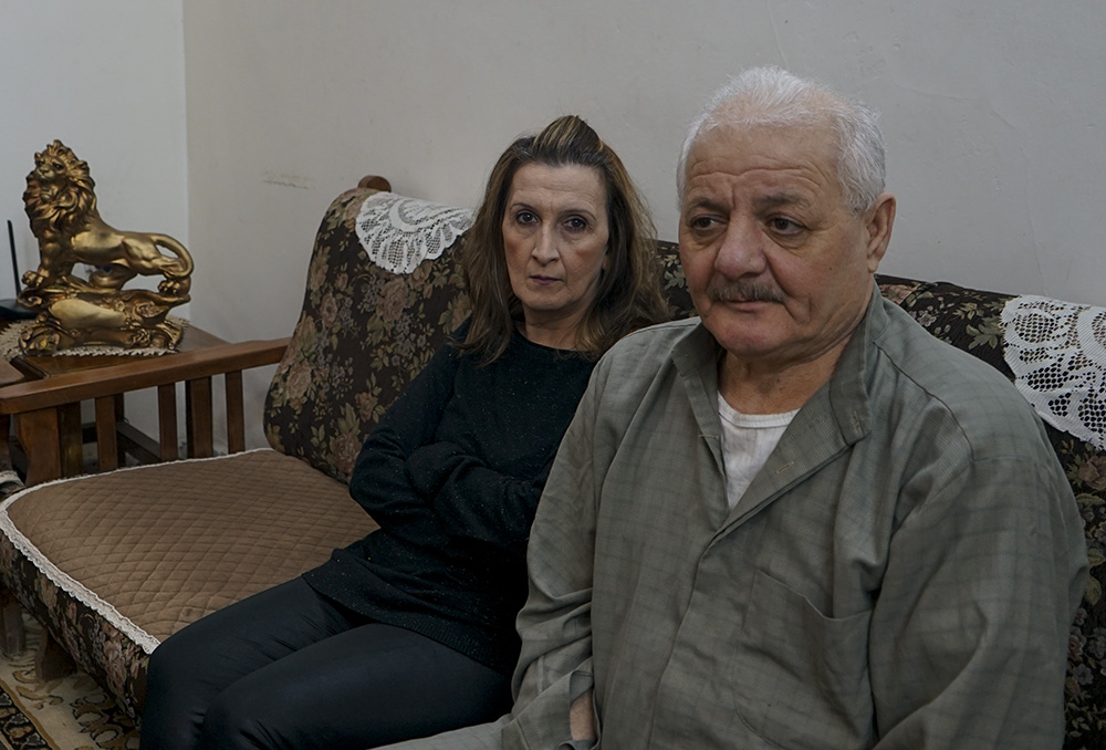 Nenous Najeeb and Sana Hanna inside their Baghdad home (NCR photo/Meethak Al-khatib)