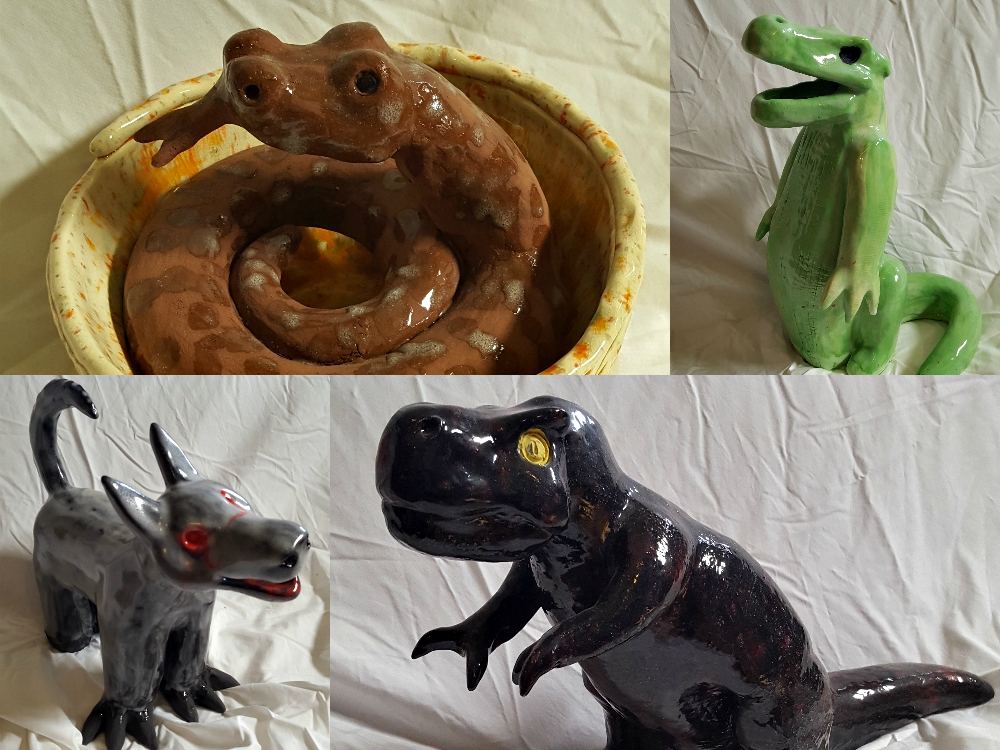 A collection of sculptures by Nick (Provided photos)