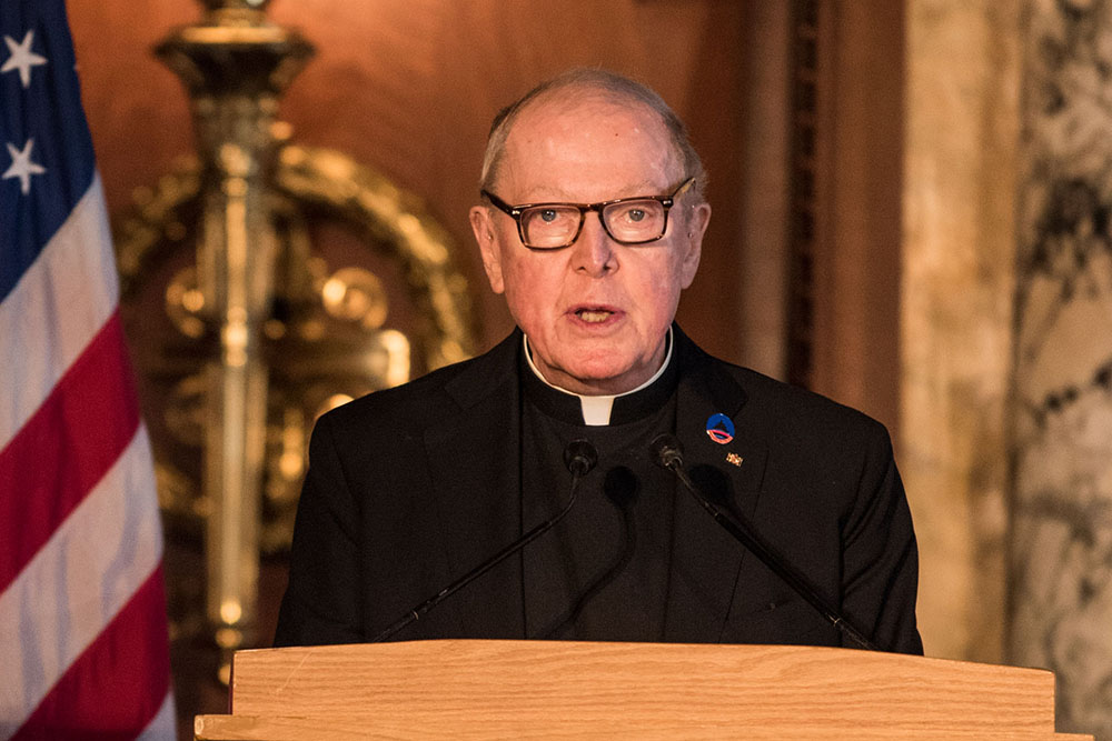 Jesuit Fr. Leo O'Donovan is seen in a 2017 file photo. (Wikimedia Commons/Netherlands Embassy/Stephen Voss) Jesuit Fr. Leo O'Donovan is seen in a 2017 file photo. (Wikimedia Commons/Netherlands Embassy/Stephen Voss)