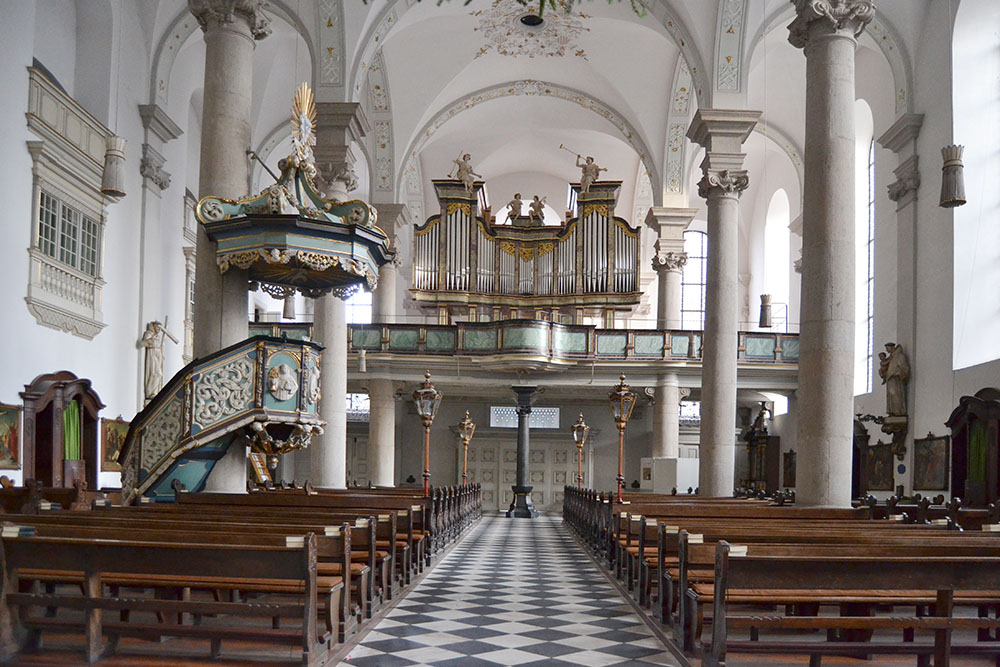 Interior of the Church of St. Maximilian in Düsseldorf, Germany (Wikimedia Commons/Maxplatz) Interior of the Church of St. Maximilian in Düsseldorf, Germany (Wikimedia Commons/Maxplatz)
