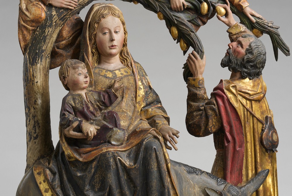 Detail of "The Miracle of the Palm Tree on the Flight to Egypt,"circa 1490–1510 (Metropolitan Museum of Art)