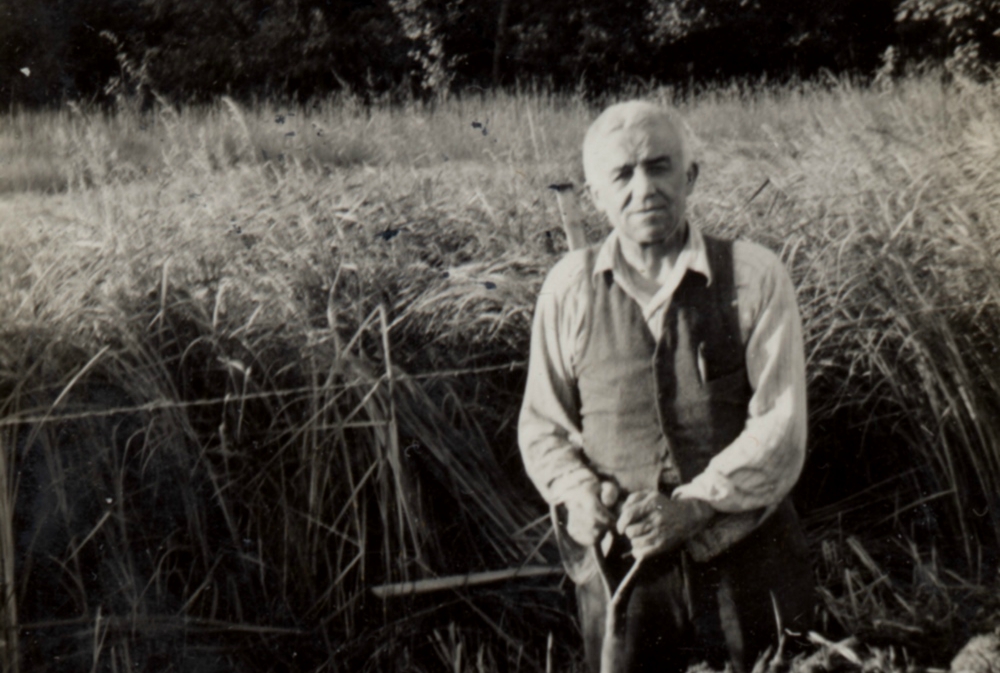 Catholic Worker co-founder Peter Maurin at St. Isidore's Farm in Aitkin, Minnesota, in 1941 (Courtesy of the Department of Special Collections and University Archives, Marquette University Libraries/Photo by Mary Humphrey)
