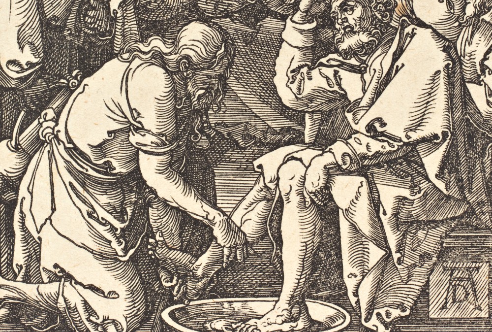 "Christ Washing the Feet of the Disciples" (circa 1509-10, detail) by Albrecht Dürer (National Gallery of Art)