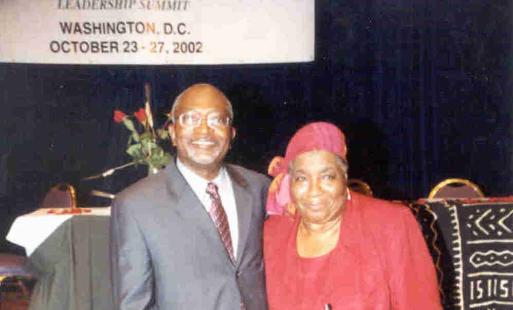 Robert Bullard, the father of environmental justice, and Hazel Johnson, the mother of environmental justice, at the 2002 National People of Color Environmental Leadership summit in Washington, D.C. (Courtesy of Robert Bullard)