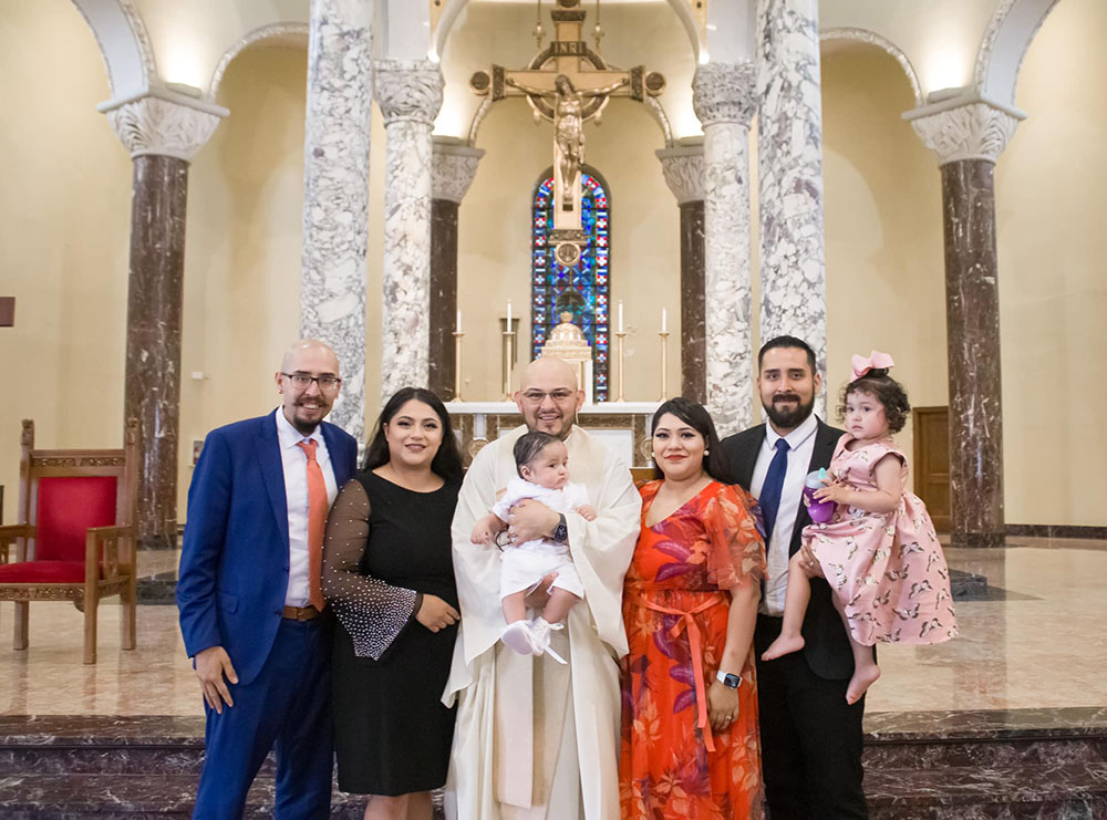 Sarai Martinez and family at Dante's baptism in June 2021 (Courtesy of Sarai Martinez)