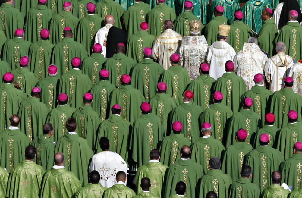 Bishops and priests attend the opening Mass of the Synod of Bishops on young people, the faith and vocational discernment at the Vatican in October 2018. (CNS/Paul Haring) Bishops and priests attend the opening Mass of the Synod of Bishops on young people, the faith and vocational discernment at the Vatican in October 2018. (CNS/Paul Haring)