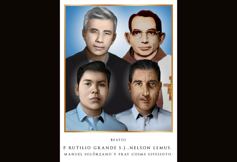 Here is the official portrait of four Salvadorans set for beatification in El Salvador Jan. 22, 2022. (CNS illustration/Beatification Office of the Archdiocese of San Salvador) Here is the official portrait of four Salvadorans set for beatification in El Salvador Jan. 22, 2022. (CNS illustration/Beatification Office of the Archdiocese of San Salvador)