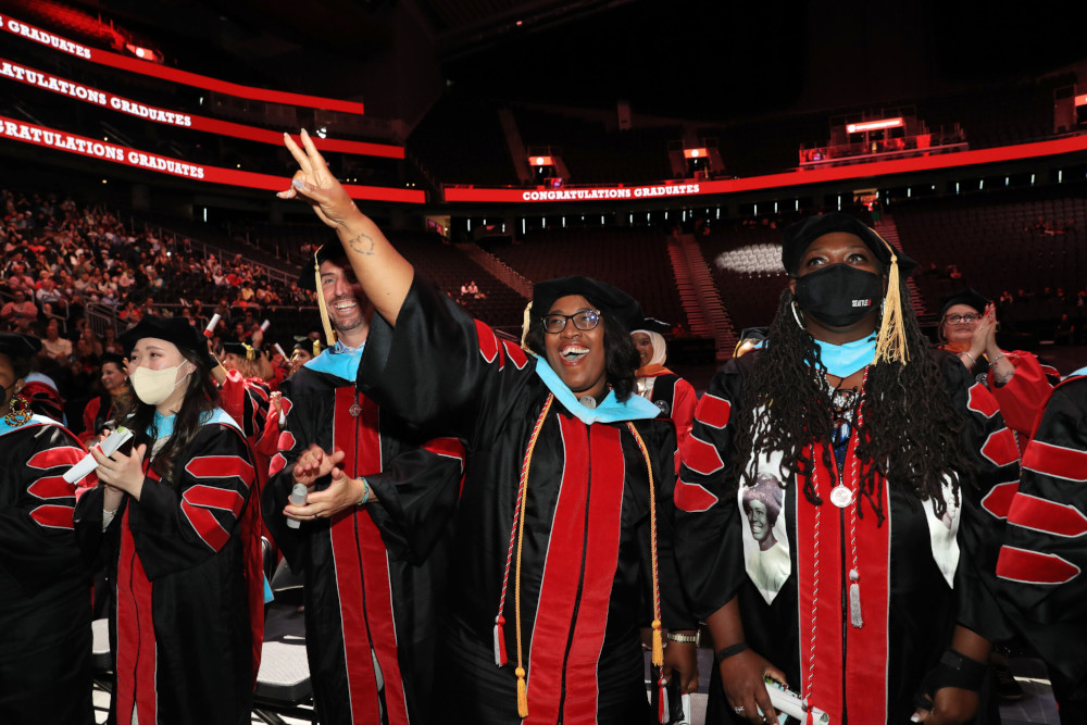 The 2022 Seattle University graduation at Climate Pledge Arena in Seattle, June 12th, 2022. (RNS/Seattle University/Yosef Kalinko)