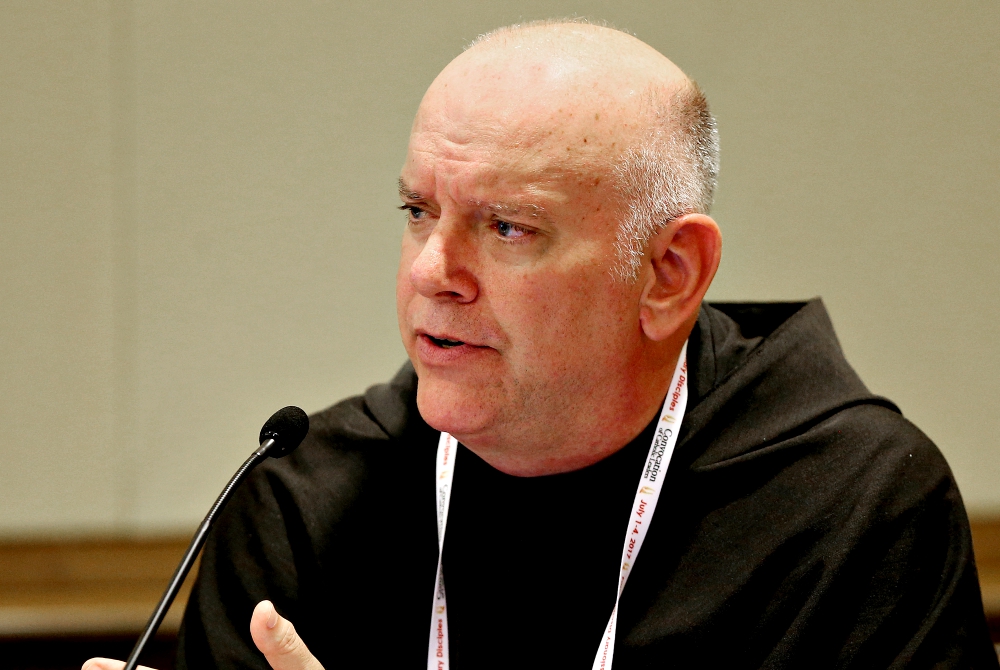 Franciscan Fr. Sean Sheridan in 2017 (CNS/Bob Roller) Franciscan Fr. Sean Sheridan in 2017 (CNS/Bob Roller)