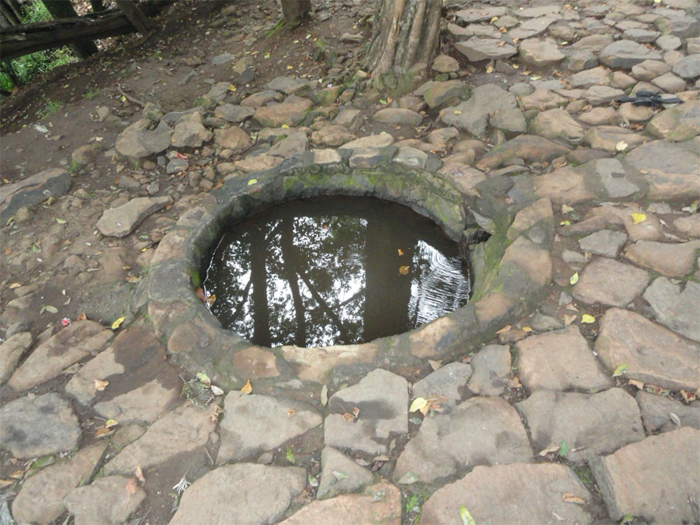 A well at Subukia National Shrine is filled with rain water rather than spring water. The springs have been drying up as droughts have limited rainfall and lowered river levels that flow near the shrine. (Shadrack Omuka)