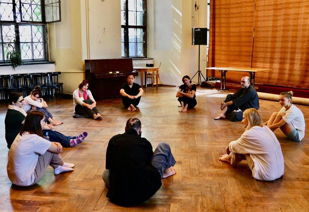 Participants in the Franciscan workshop with Ukrainian actors in Legnica, Poland (Francisco Javier Castillo Ramirez)
