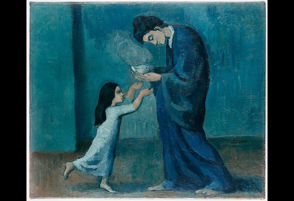 "The Soup" by Pablo Picasso, 1903, oil on canvas (Courtesy of The Phillips Collection/Art Gallery of Ontario, © 2022 Estate of Pablo Picasso / Artists Rights Society (ARS), New York) "The Soup" by Pablo Picasso, 1903, oil on canvas (Courtesy of The Phillips Collection/Art Gallery of Ontario, © 2022 Estate of Pablo Picasso / Artists Rights Society (ARS), New York)