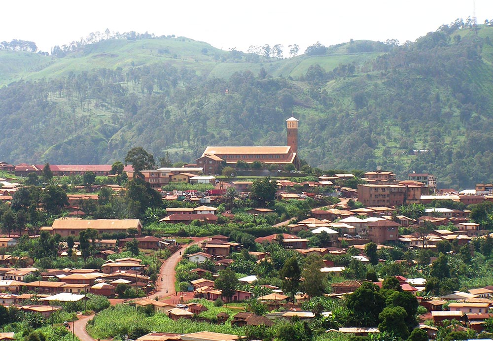 A view of the Catholic cathedral of Kumbo, in Cameroon's English-speaking Northwest Region (Wikimedia Commons/Kintong)