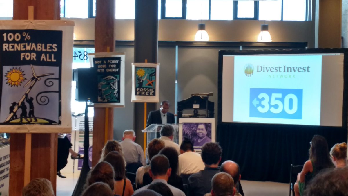 Fr. Paul Moonjely, executive director of Caritas India, announces the Catholic aid organization will divest its financial holdings from fossil fuels during a Sept. 10, 2018, event in San Francisco hosted by the Divest-Invest Network. Fr. Paul Moonjely, executive director of Caritas India, announces the Catholic aid organization will divest its financial holdings from fossil fuels during a Sept. 10, 2018, event in San Francisco hosted by the Divest-Invest Network.