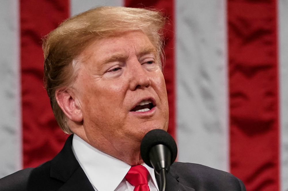 President Donald Trump delivers his second State of the Union address Feb. 5 at the Capitol in Washington. (CNS/Doug Mills, pool via Reuters)