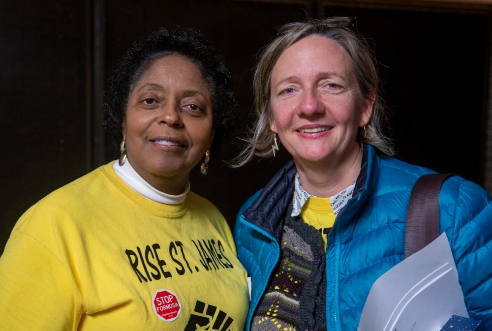 Sharon Lavigne, left, with Anne Rolfes of the Louisiana Bucket Brigade, an environmental organization with which Rise St. James works (Courtesy of Louisiana Bucket Brigade) Sharon Lavigne, left, with Anne Rolfes of the Louisiana Bucket Brigade, an environmental organization with which Rise St. James works (Courtesy of Louisiana Bucket Brigade)