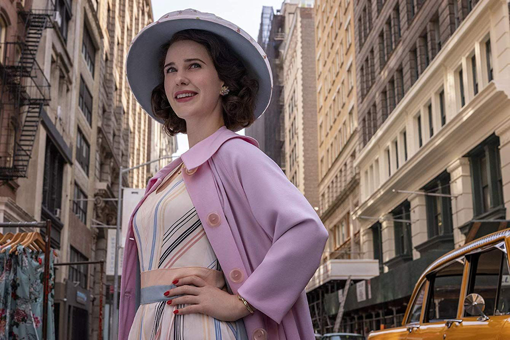 Actor Rachel Brosnahan in "The Marvelous Mrs. Maisel." (Courtesy of Amazon Prime)