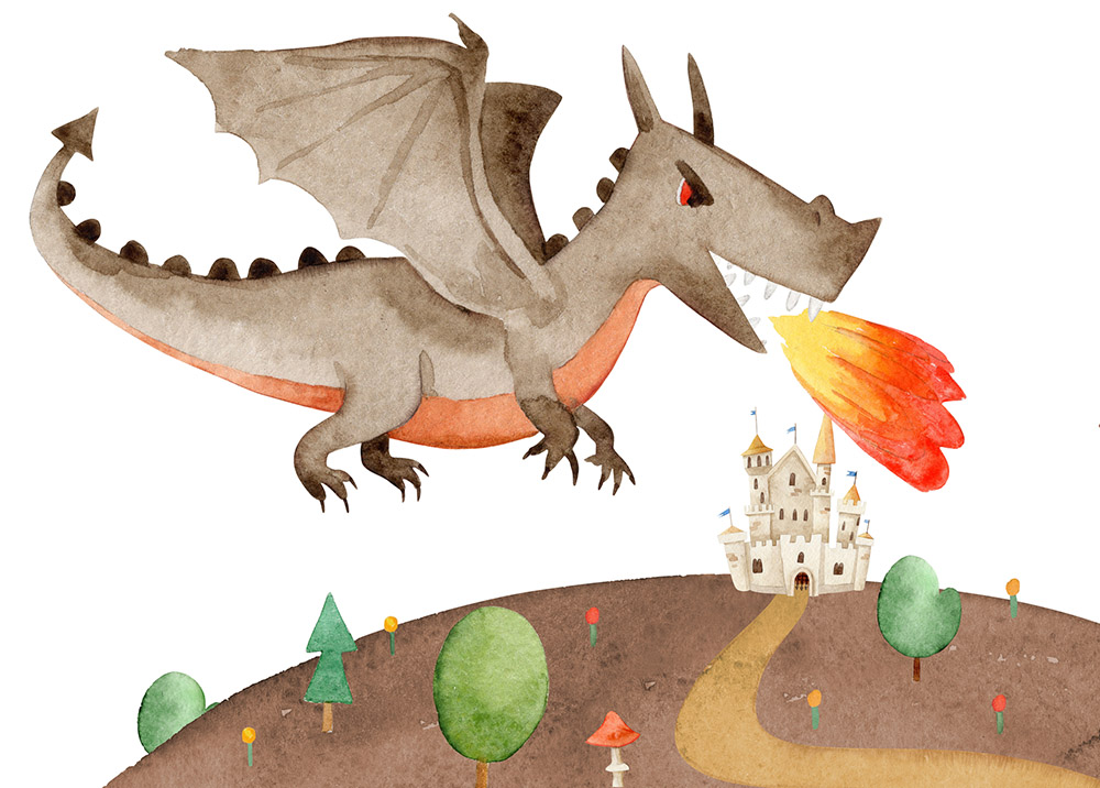 Fairy tale dragon (Dreamstime/Lisitsaimage)