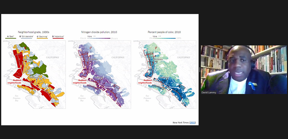 David Lammy, a member of Parliament for Tottenham in the United Kingdom, discusses a recent study that examined higher levels of air pollution in discriminated U.S. communities under redlining March 15