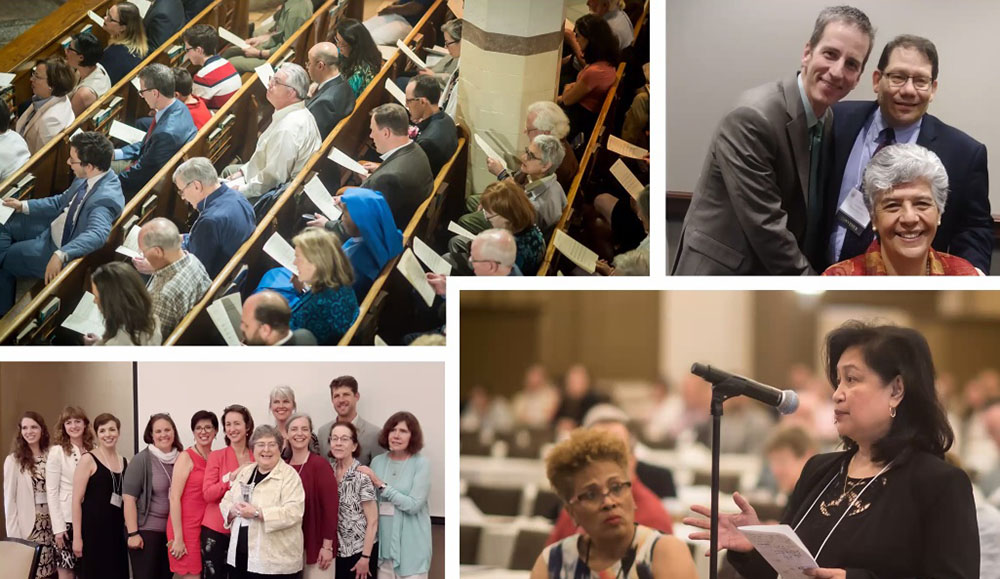 A collage of photos from conventions of the Catholic Theological Society of America in recent years (Courtesy of CTSA) A collage of photos from conventions of the Catholic Theological Society of America in recent years (Courtesy of CTSA)