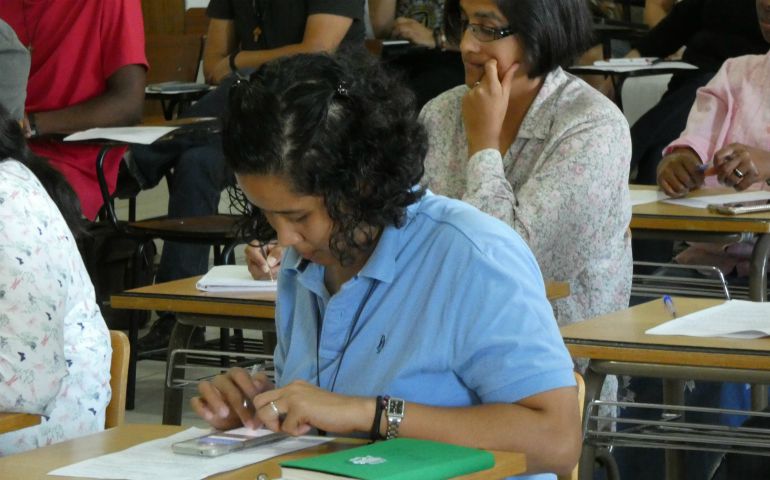 Students in class at the Verbum Dei Theological Institute at the beginning of the 2017 academic year (Provided photo)