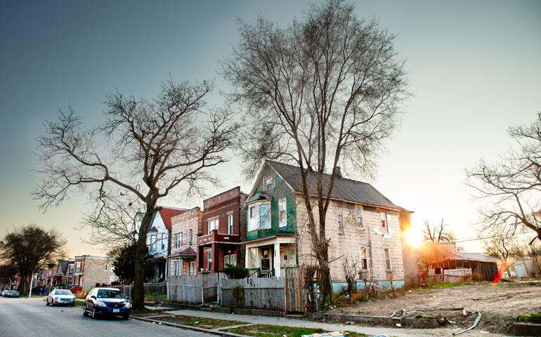 Darrius requested a picture of his "Auntie's house and the whole block of 63rd and Marshfield [in Chicago], at 2:00 p.m., facing east." (Chris Murphy)