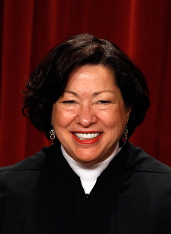 Justice Sonia Sotomayor (CNS/Reuters/Larry Downing)