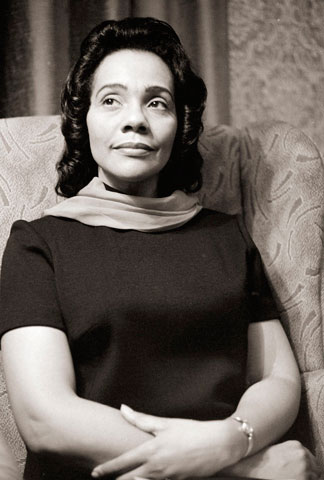 Coretta Scott King in March 1969 (Newscom/Mirrorpix/Arthur Murray)