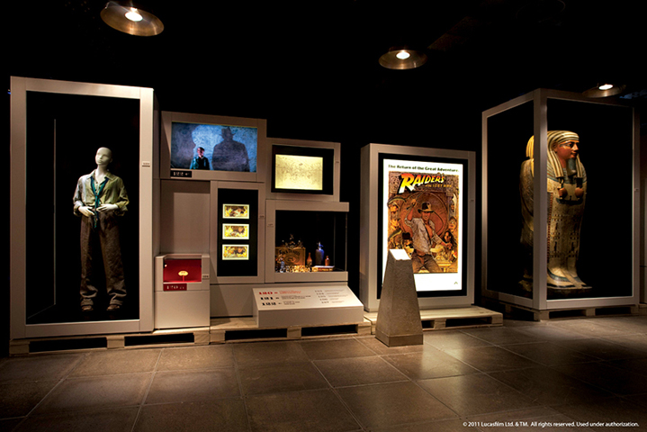 The Indiana Jones exhibit on display at the National Geographic Museum in Washington, D.C. (RNS/National Geographic Museum)