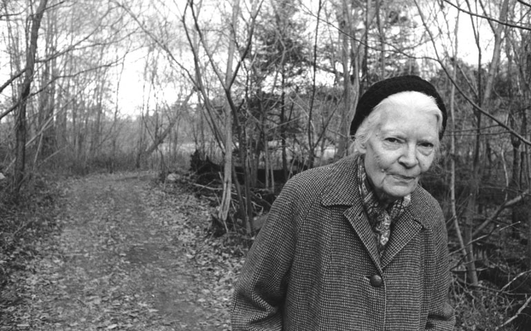 Dorothy Day at the Catholic Worker farm in Tivoli, N.Y., in 1970 (Bob Fitch Photo Archive © Stanford University Libraries)