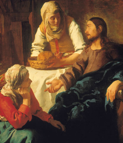 "Christ in the House of Mary and Martha" by Johannes Vermeer