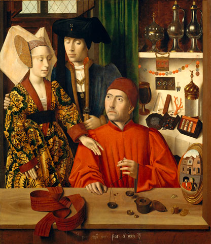 Petrus Christus, "A Goldsmith in His Shop" (1449) (Courtesy of Metropolitan Museum of Art)