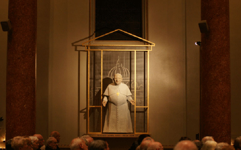 A new shrine honors Blessed Pope John XXIII in Seattle’s St. James Cathedral. (M. Laughlin)