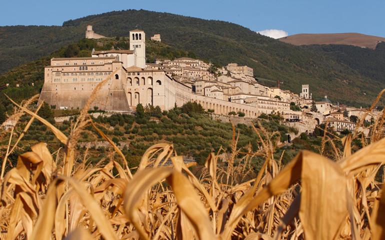 Assisi, Italy, where St. Francis is buried in the basilica built by his friend Elias (CNS/Paul Haring)