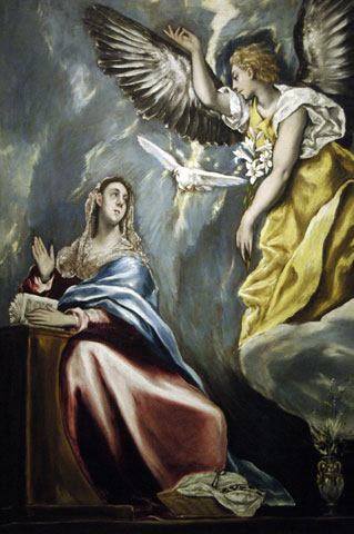 "The Annunciation: (1600) by El Greco (Newscom/Prisma/Album)