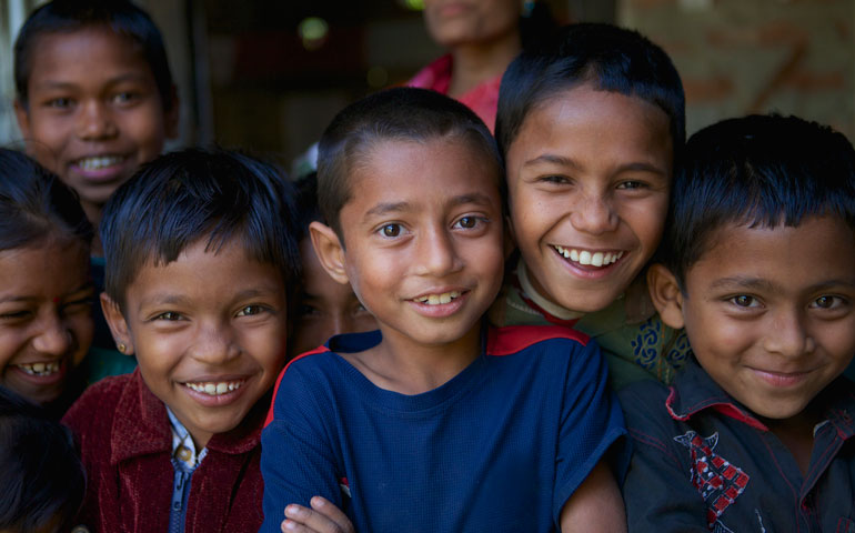 Rural schoolboys in Hobiganj, Bangladesh (Newscom/Ian Taylor)