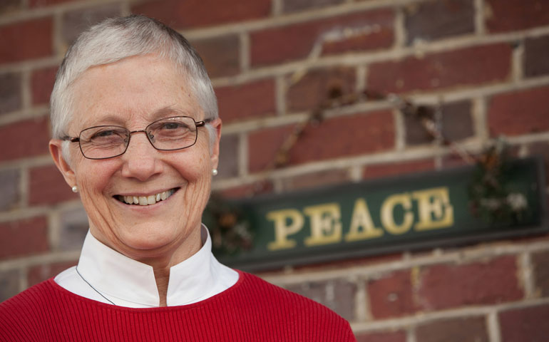 Marie Dennis is pictured at the Assisi Community house where she lives in Washington. (CNS/Nancy Phelan Wiechec)