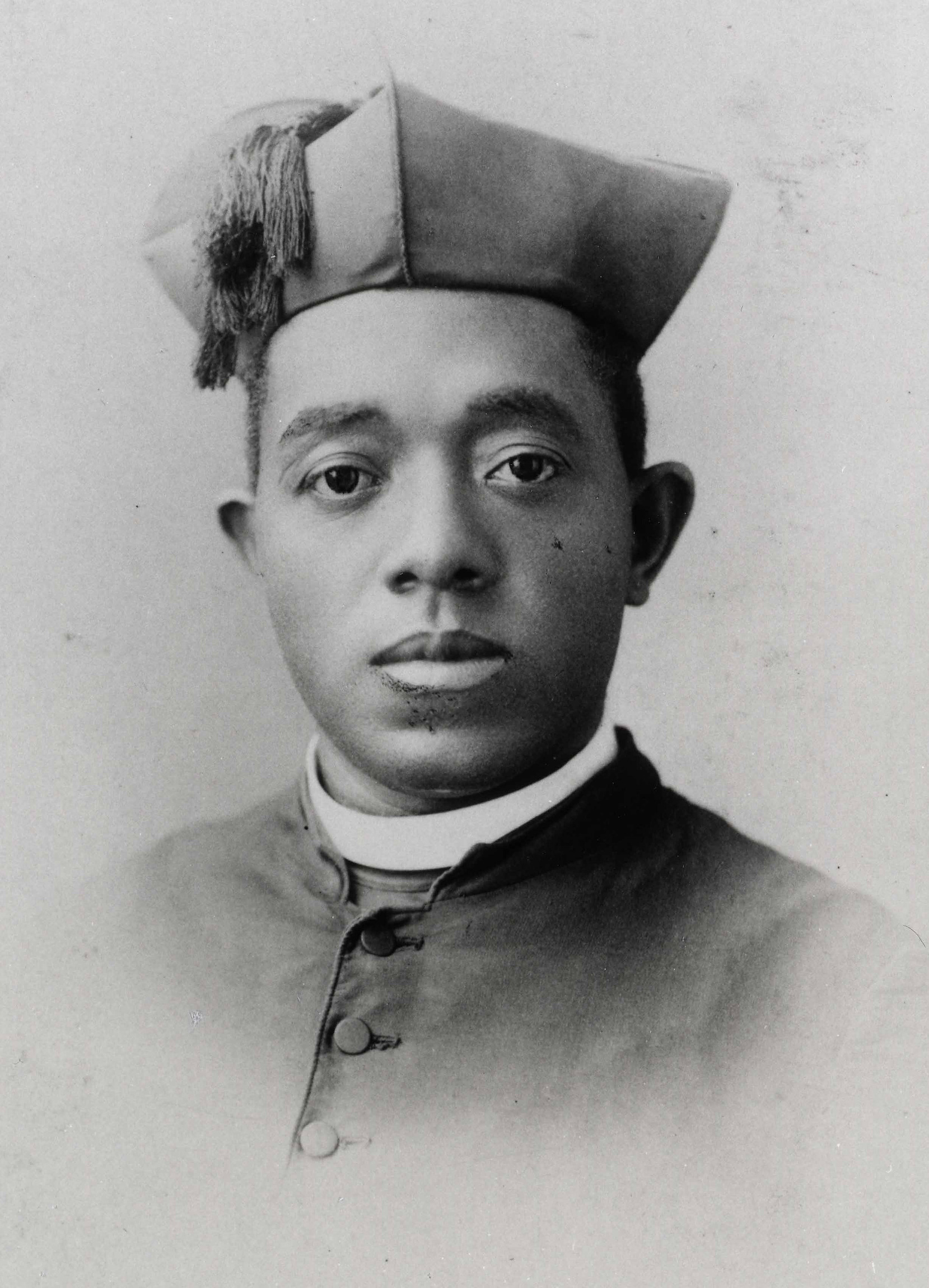 Father Augustine Tolton, also known as Augustus, is pictured in a photo from an undated portrait card.  (CNS photo/courtesy of Archdiocese of Chicago Archives and Records Center)