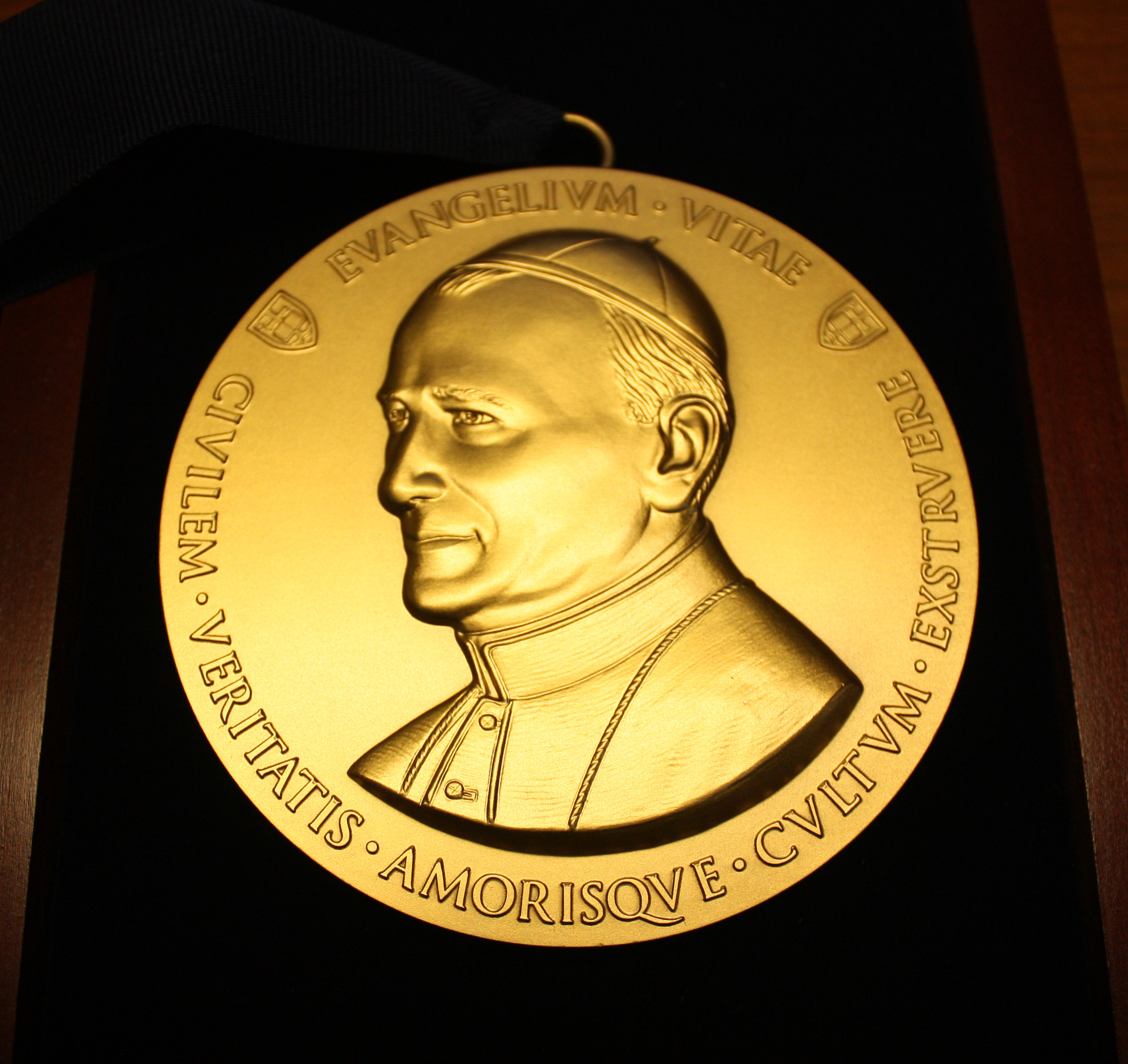 Inaugurated in 2011, the Evangelium Vitae medal is given annually by the University of Notre Dame Fund to Protect Human Life to an individual who steadfastly affirms and defends the sanctity of human life. (CNS) 