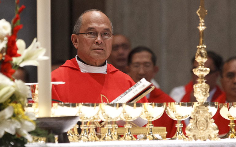Archbishop Anthony Apuron, in 2012 file photo (CNS/Paul Haring)