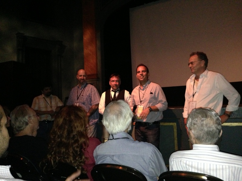 Several former prison/actors on stage at Mill Valley film festival (Photo by Rose Paccate)